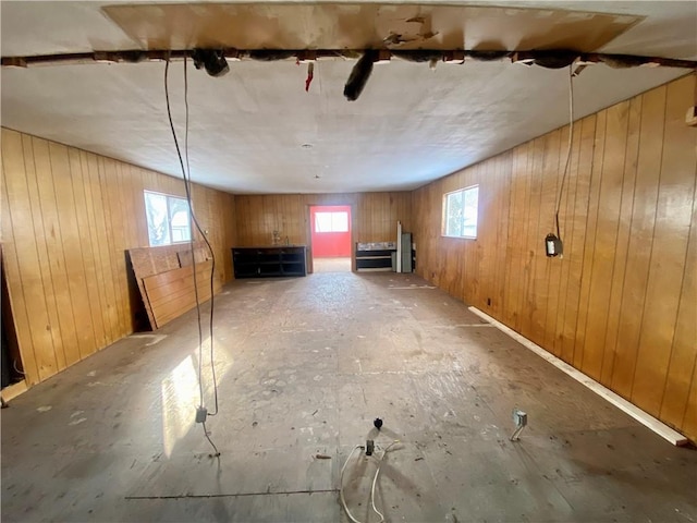 basement featuring a healthy amount of sunlight