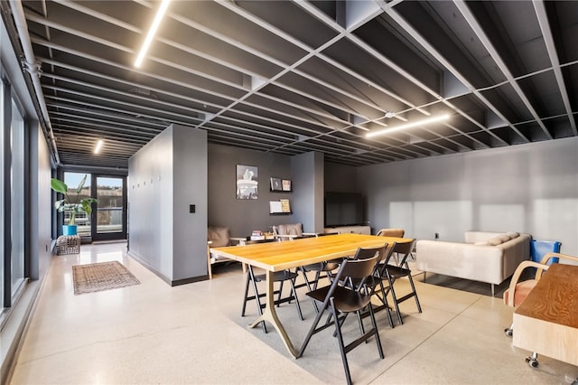 view of dining area