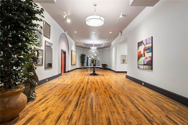 interior space featuring hardwood / wood-style flooring