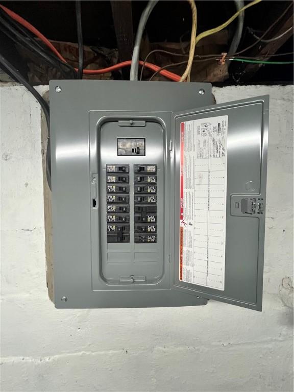 utility room with electric panel