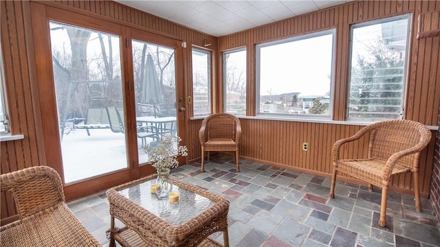 view of sunroom