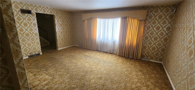 view of carpeted empty room