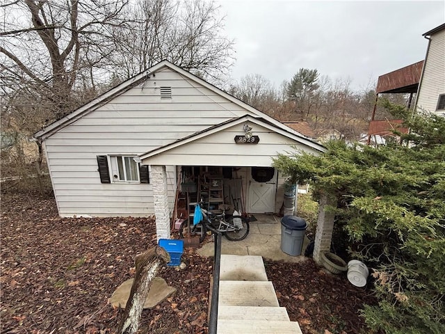 view of outbuilding