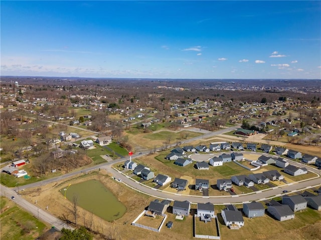 birds eye view of property featuring a residential view