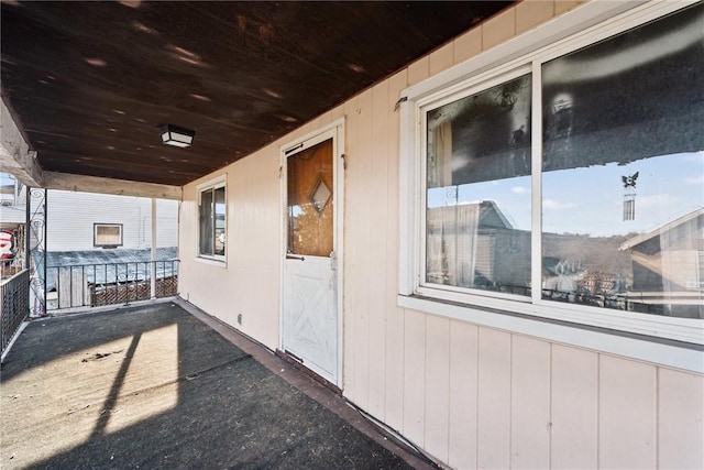 exterior space featuring covered porch