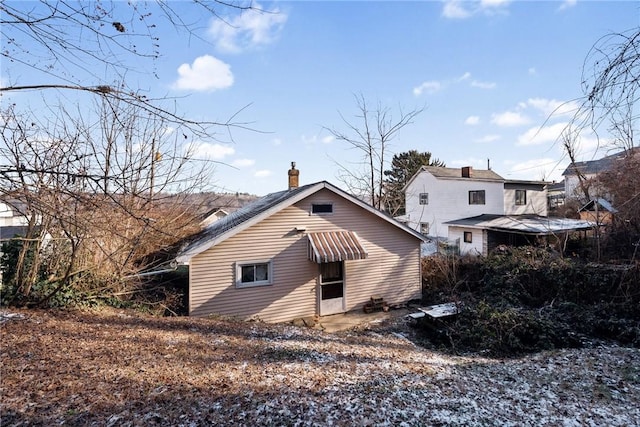 view of rear view of property