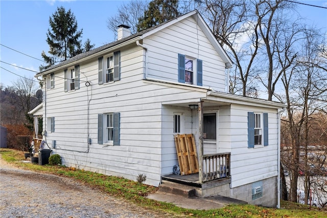 view of front of home