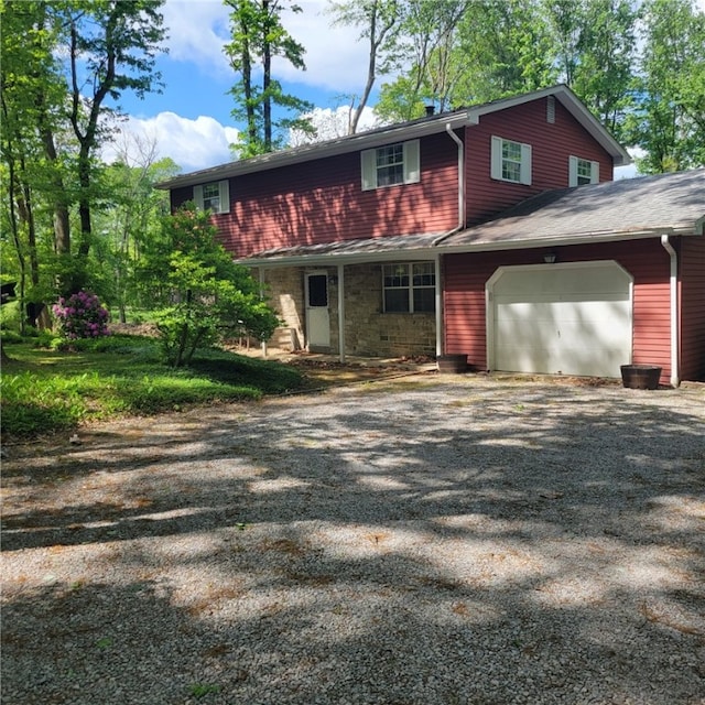 4024 Glen Eden Rd, Cranberry Twp, PA 16066 - view of front of house featuring an attached garage, driveway, and covered porch