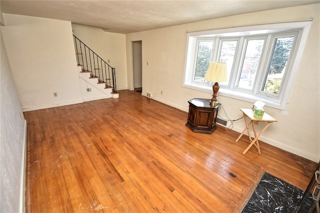 interior space featuring hardwood / wood-style flooring