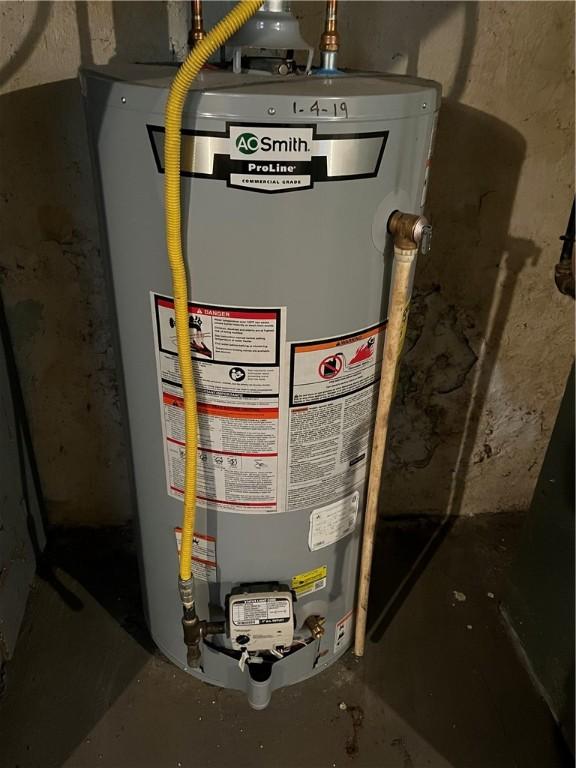 utilities featuring water heater