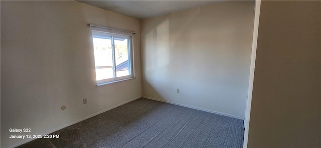 view of carpeted empty room