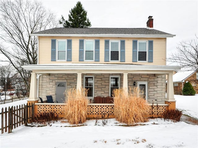 view of front of home