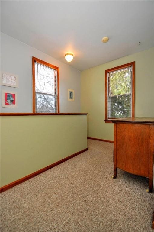 view of carpeted empty room