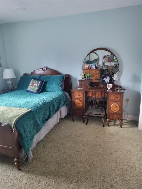 bedroom featuring carpet floors