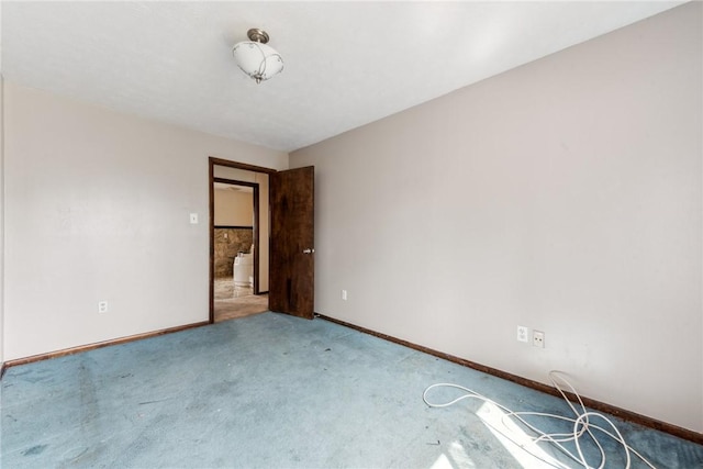 view of carpeted empty room