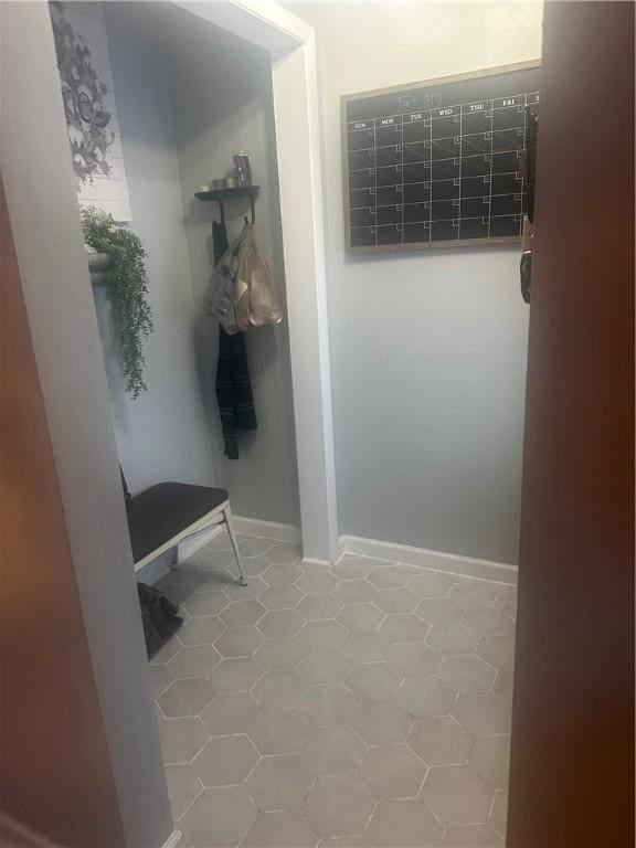 mudroom featuring tile patterned floors