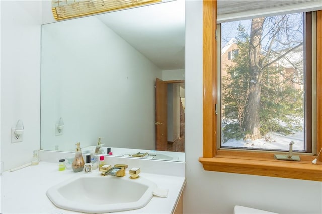 bathroom featuring vanity