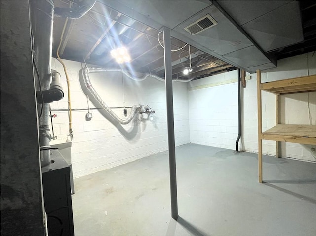 view of basement