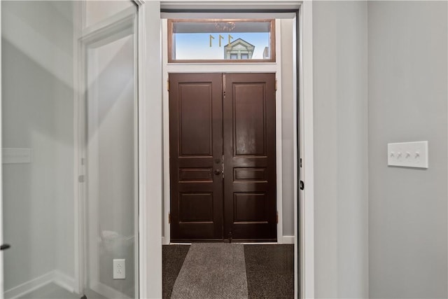 view of entrance foyer