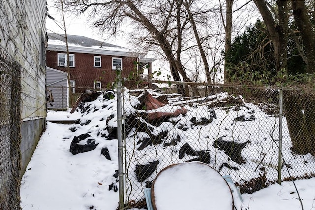 view of snowy yard