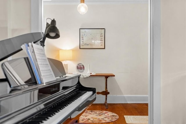 misc room featuring hardwood / wood-style flooring