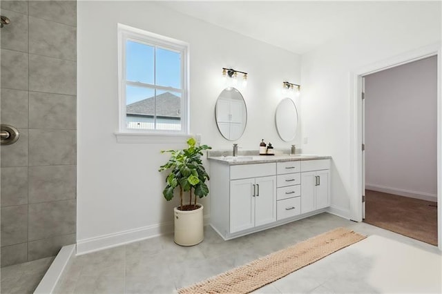 bathroom with vanity