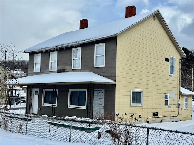 exterior space with covered porch