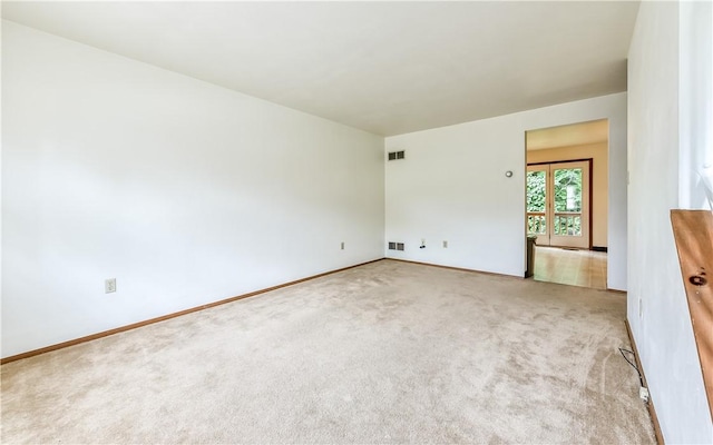 view of carpeted empty room