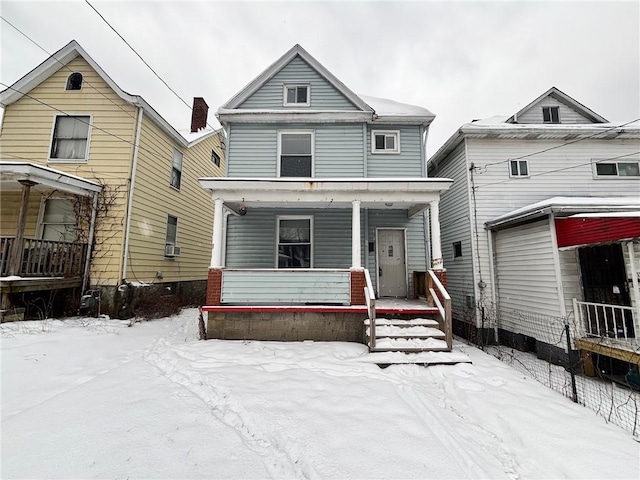 view of front of house with a porch