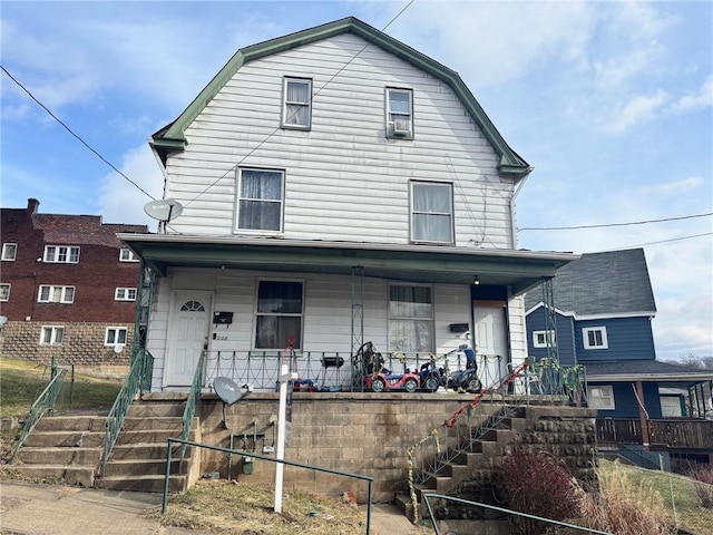 view of front of house with a porch