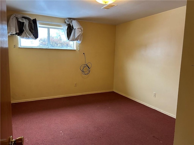 empty room with carpet floors