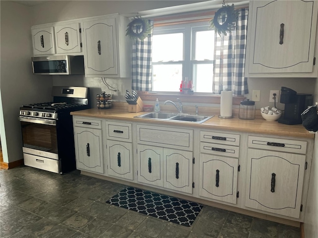 kitchen with stainless steel appliances and sink