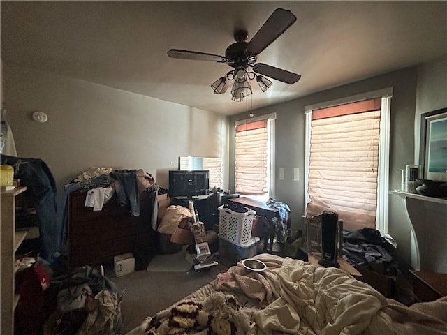 bedroom with ceiling fan