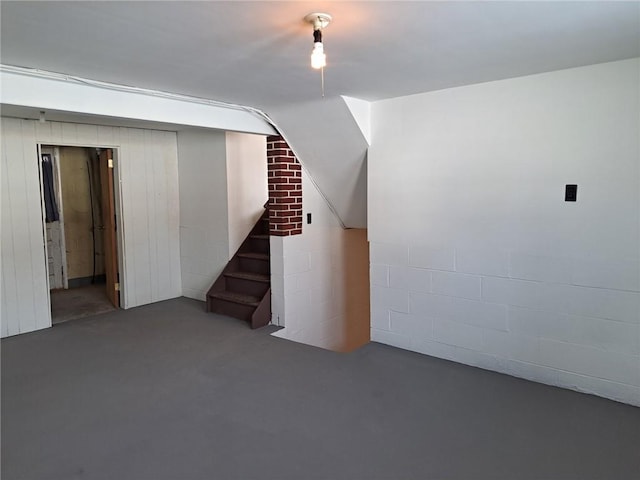 view of basement