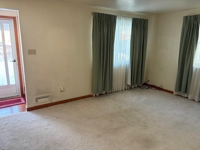 view of carpeted empty room