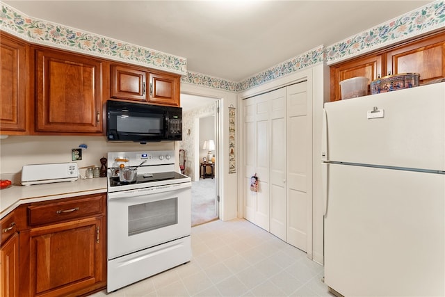 kitchen with white appliances