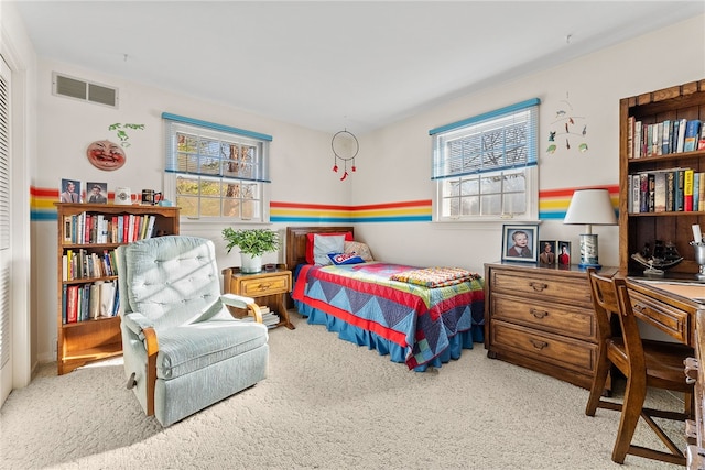 bedroom featuring carpet floors