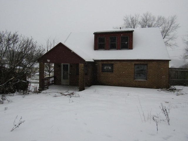 view of front of property