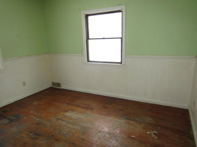 view of spare room