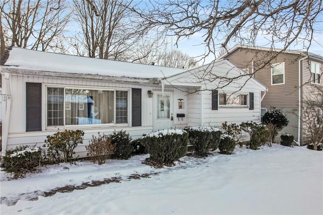 view of front of home