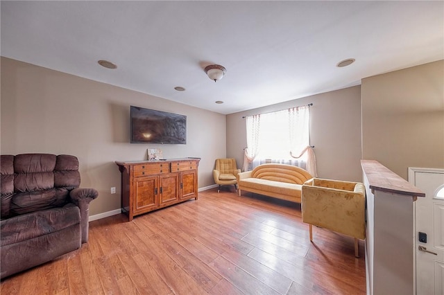 bedroom featuring light hardwood / wood-style floors