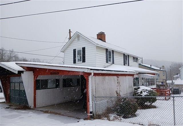 view of snow covered exterior