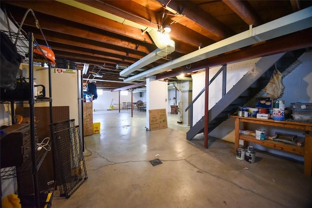 view of basement