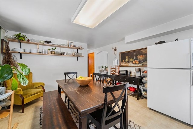 view of dining area