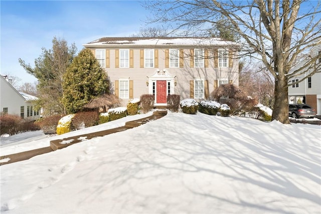 view of colonial-style house