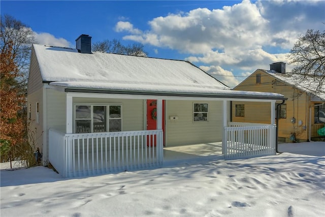 bungalow with covered porch