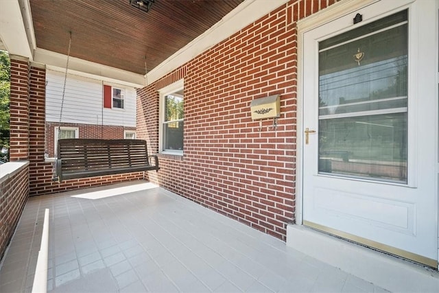 view of patio / terrace featuring a porch