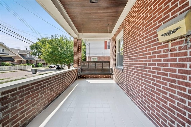 view of patio / terrace featuring covered porch