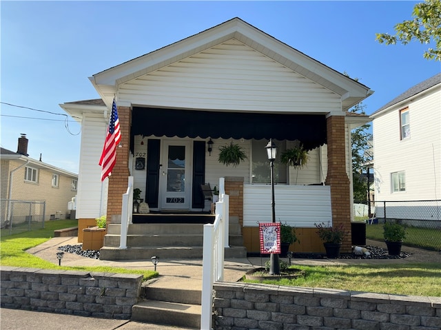 view of bungalow-style home