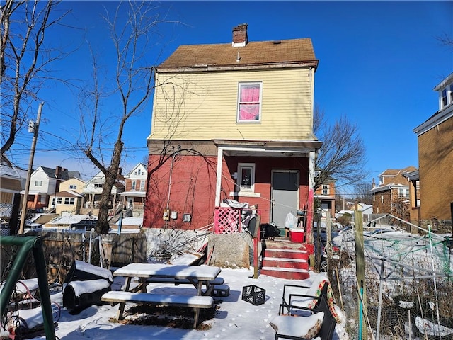 300 Winston St, Hazelwood, PA 15207 - view of snow covered back of property